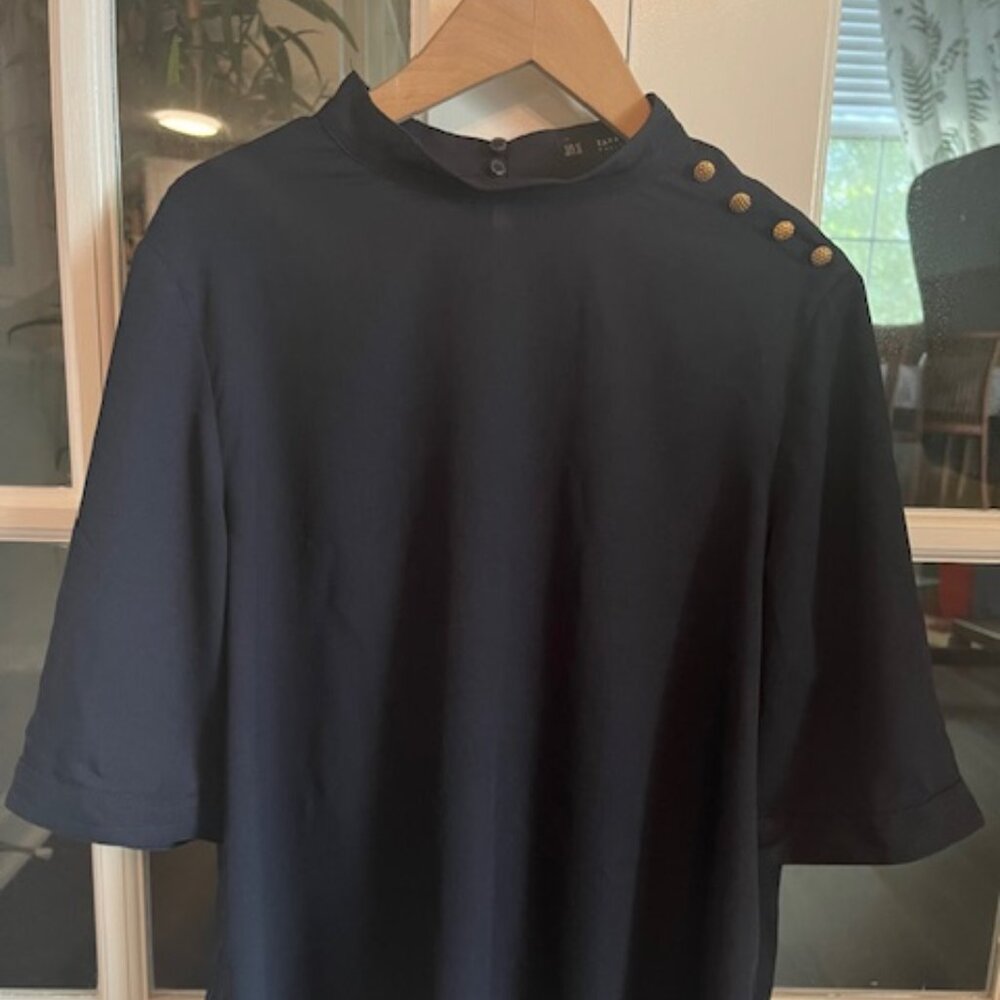 ZARA Mock Neck Top Size M
